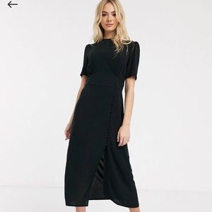 ASOS Midi tea dress with buttons and slit